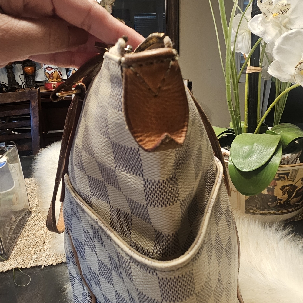 Louis Vuitton Damier Azur Canvas Totally-authentic With Leather Straps - Picture 3 of 13